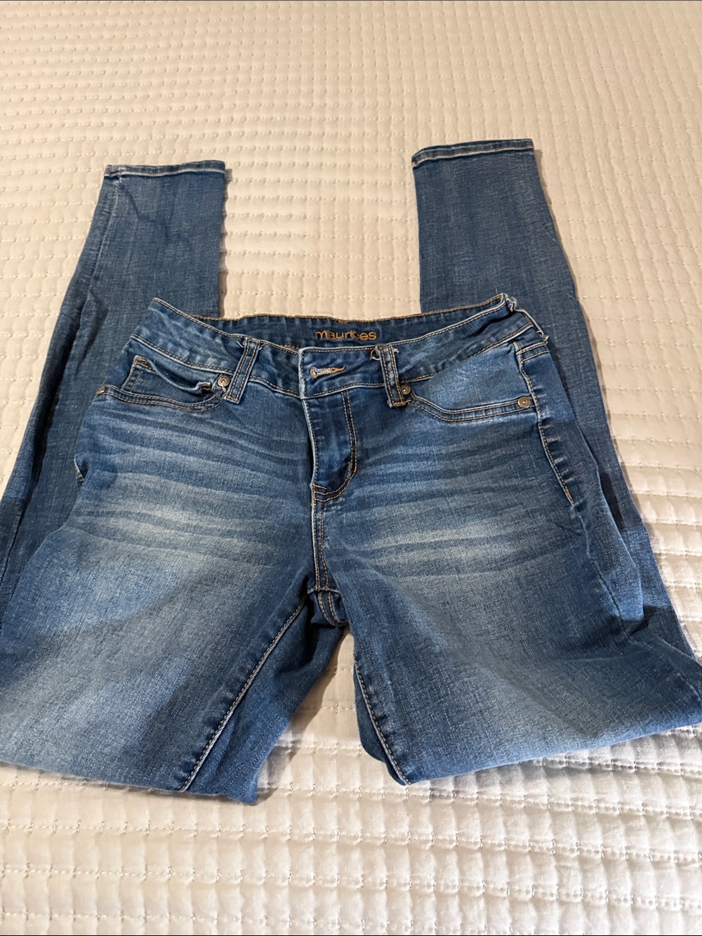B8 Maurice’s High-Rise Skinny Jeans in Medium Blue